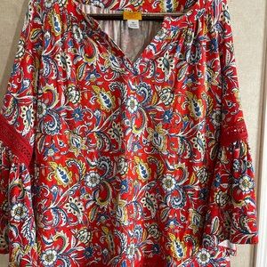 Ruby Road multicolored jersey blouse